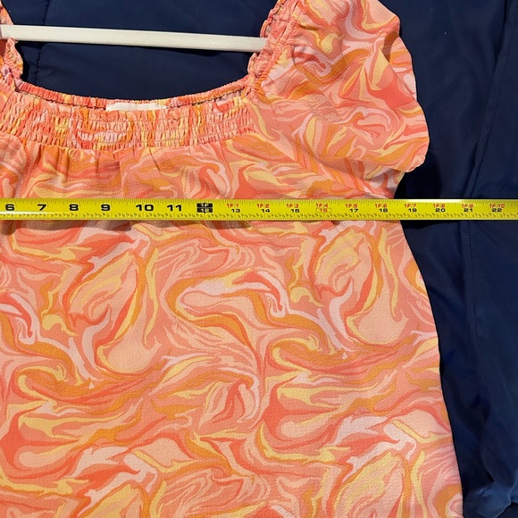 PINK ROSE • Marble Orange/Pink Top • Med • - Picture 7 of 8